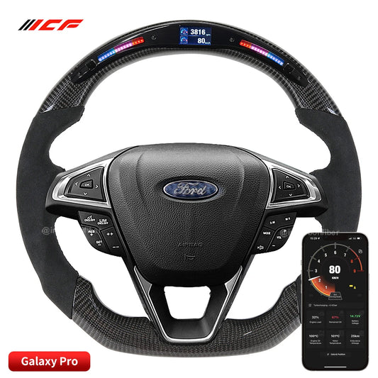 Carbon Fiber LED Steering Wheel for  Ford   Mondeo/Fusion ,Edge