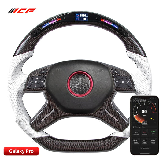 Carbon Fiber LED Steering Wheel for Mercedes Benz C E G Class AMG G63 W204 S204 W212 V212 S212 W463