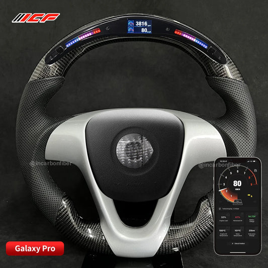 Carbon Fiber LED Steering Wheel for Mercedes Benz Smart 451