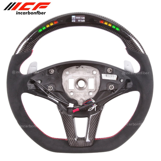 Carbon Fiber LED Steering Wheel for Mercedes Benz G Class,G63 W204,S204 W212,V212,S212 W463